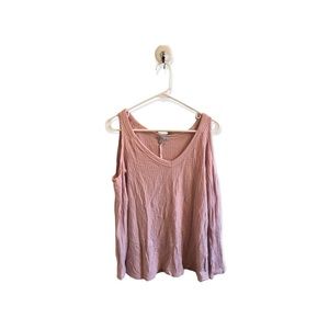 Charlotte Russe pink shoulder top - XS